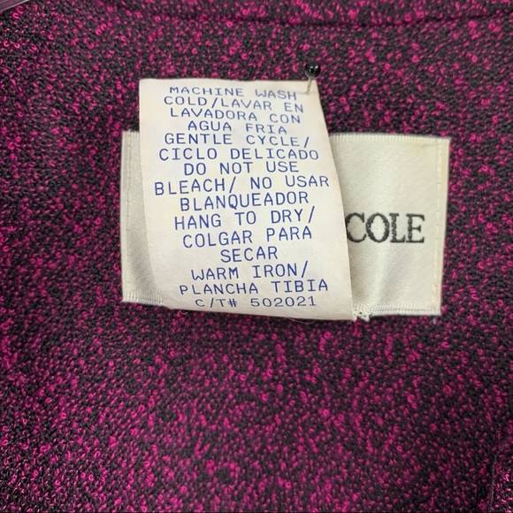 Vintage Three Button Blazer, Pink and Black - Picture 8 of 11